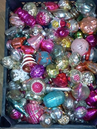 Ёлочная игрушки -  СССР . 20 штук одним лотом на выбор .