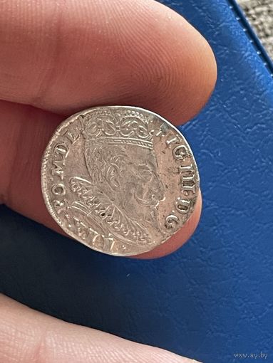 3 гроша 1595 UNC! Вильно!