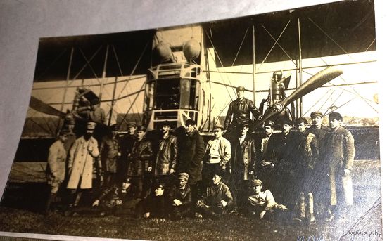 Фото -старая копия?  ВВС РККА Илья Муровец Саропул 1921 ? подписано ( F)