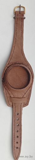 Ремешок для карманных часов размером 45,3х11,1 мм, из толстой , жёсткой, натуральной кожи