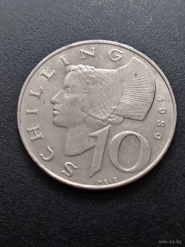 Австрия 10 шиллингов 1989 г.
