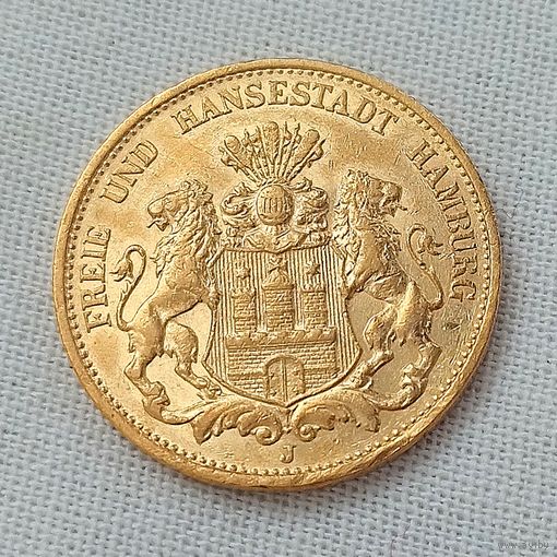 20 марок Гамбург 1899г.