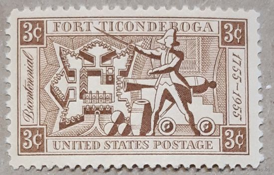 1955 200-летие форта Тикондерога США