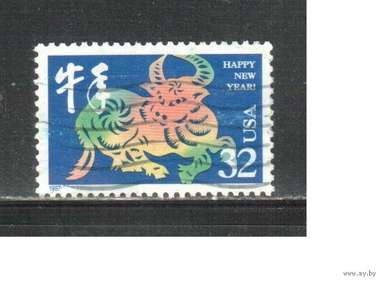 США-1997 (Мих.2800) , гаш., Китайский Новый год (одиночка)