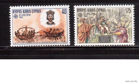Кипр-1982(Мих.566-567) ** , Европа СЕРТ (полная серия)