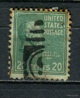 США - 1938/1954 - Джеймс Абрам Гарфилд 20С - [Mi.432A] - 1 марка. Гашеная.  (Лот 74Fi)-T25P15
