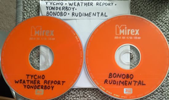 DVD MP3 дискография TYCHO, WEATHER REPORT, YONDERBOY, BONOBO, RUDIMENTAL - 2 DVD