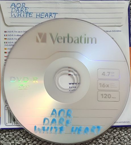 DVD MP3 дискография AOR, DARE, WHITE HEART - 1 DVD