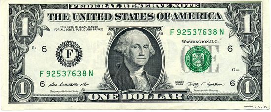 1 доллар США 2009 F