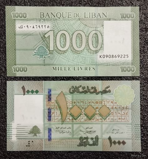 1000 ливров Ливан 2016 г. UNC