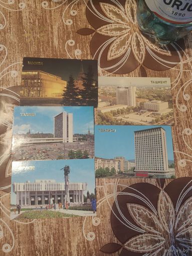 Календарики,города ссср,1986