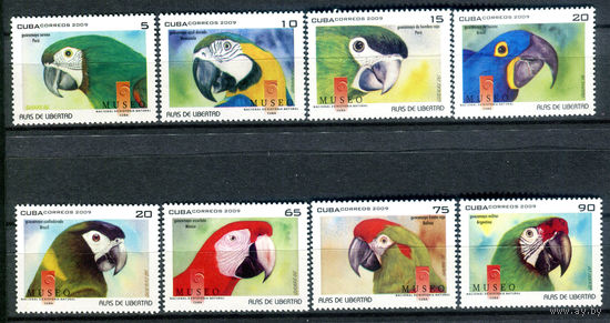 Куба - 2009г. - Попугаи - полная серия, MNH [Mi 5272-5279] - 8 марок