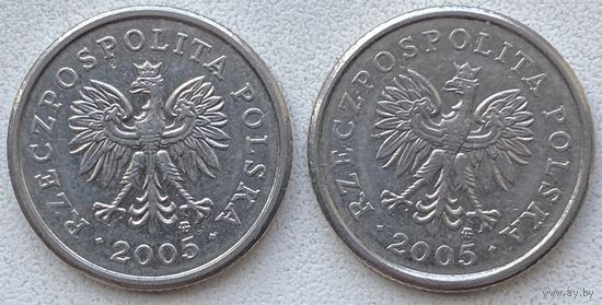 Польша 20 грошей 2005 г. Цена за 1 шт.