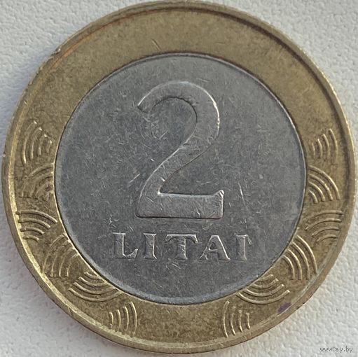 Литва 2 лита 2002 г.