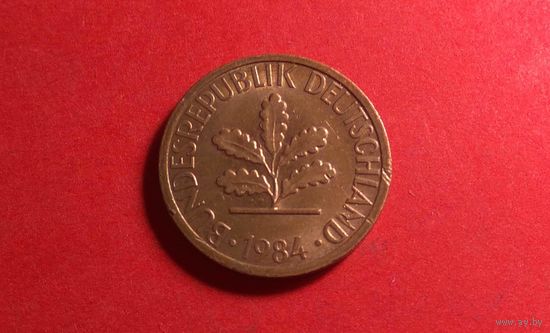 1 пфенниг 1984 D. Германия.