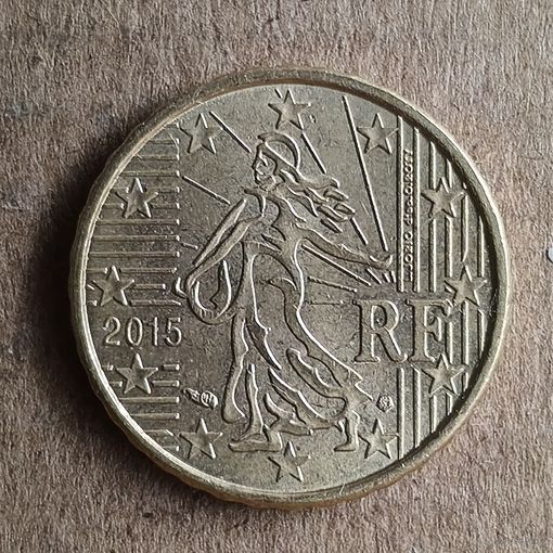 Франция 10 евроцентов 2015 г., KM# 1410