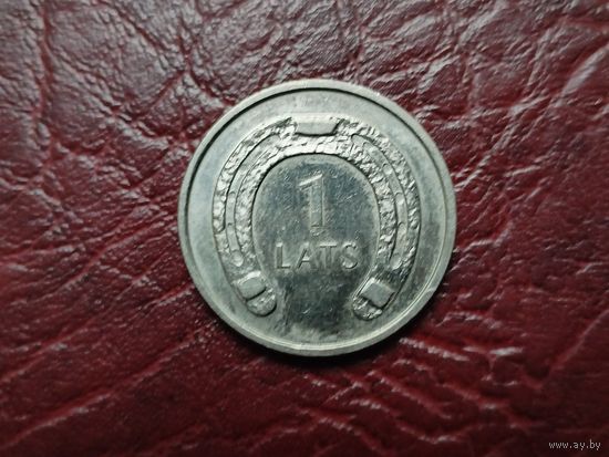 1 лат Латвия 2010 г. Подкова.