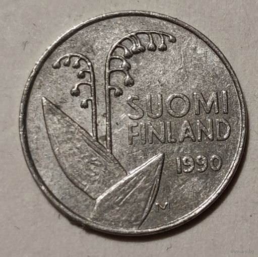 Финляндия 10 пенни, 1990 Цветы, Медно-никелевый сплав (14-11-21)
