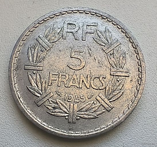 Франция 5 франков, 1945 В  2-7-1
