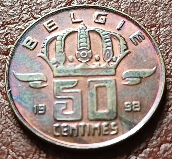 Бельгия 50 сантимов, 1998    BELGIE    ( 1-6-1 )