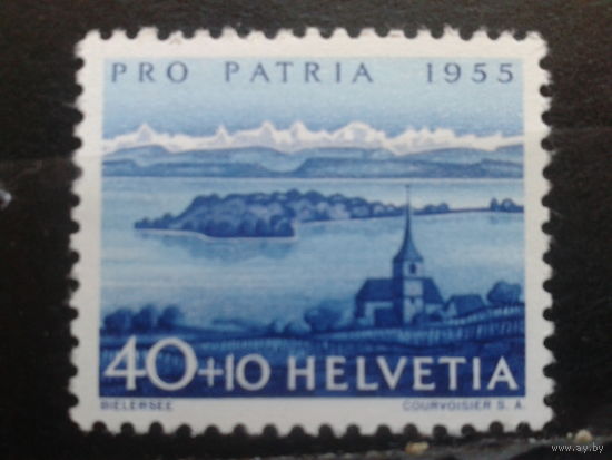 Швейцария, 1955, пейзаж**, концевая, Михель 6,0 евро