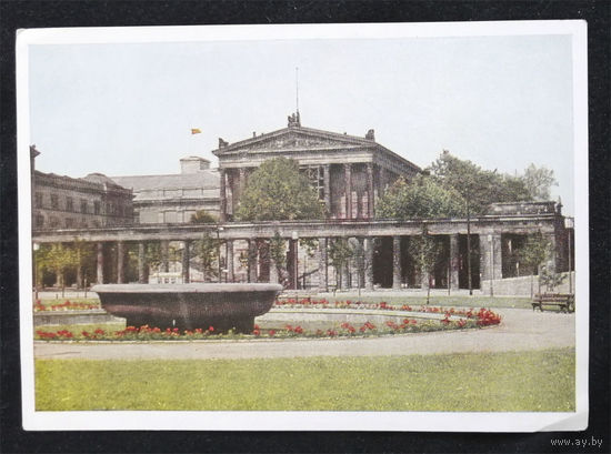 ГДР. Восточная Германия. Виды городов. Архитектура. История. 1955 год. Чистая #0122-V1P61