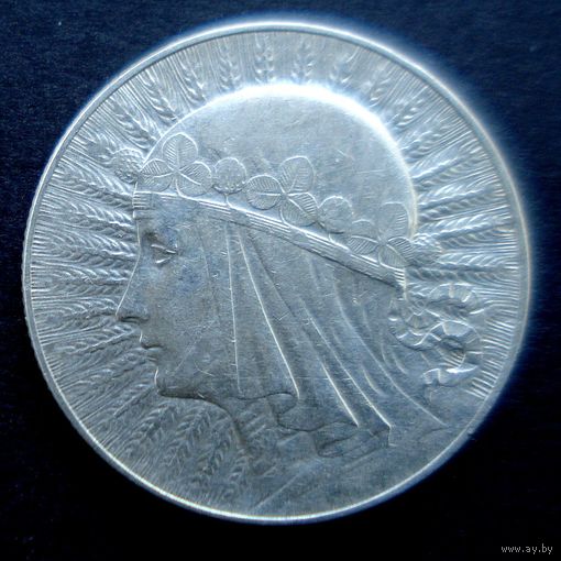 Монета СЕРЕБРО Польша 5 злотых 1934 год