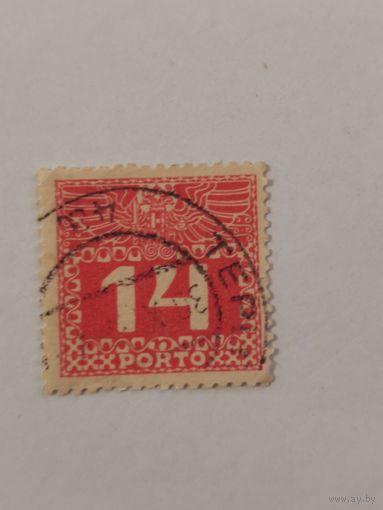 Марка почтового сбора. Ориентировочно 1910-1919 гг.