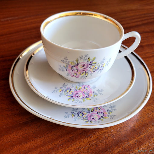 Кофейное трио из сервиза Айа-1, Рижский ФФЗ.