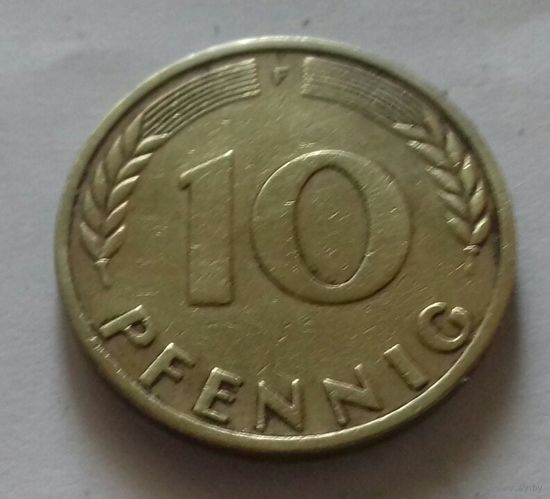 10 пфеннигов, Германия 1950 F