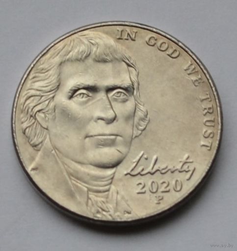 США, 5 центов 2020 г. Р