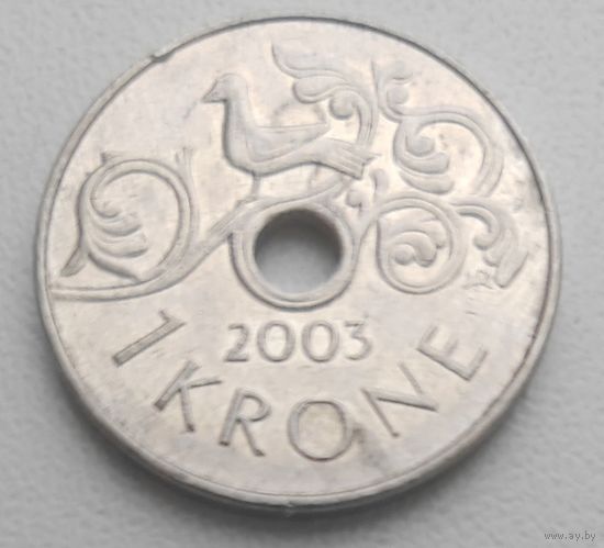 Норвегия 1 крона 2003_KM# 462