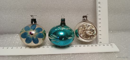 Ёлочные старые игрушки. Шары. 7-14