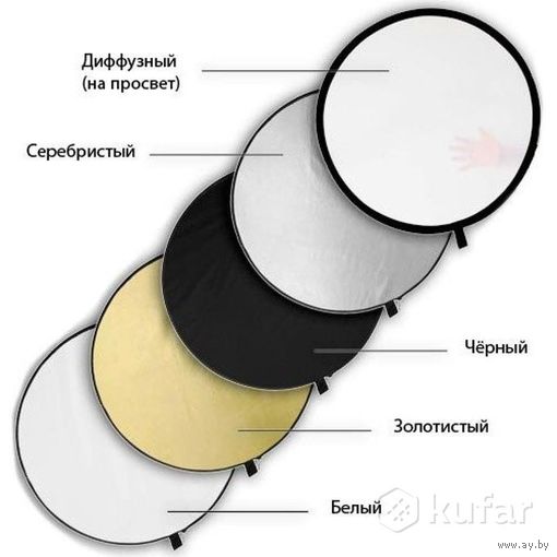 Отражатель для фотосъемки 107см 5 в 1