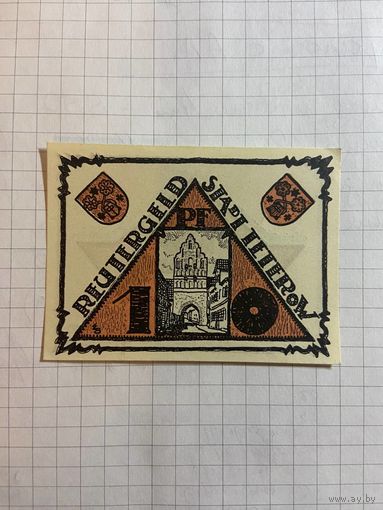 10 пфеннингов (нотгельды) г. Германия.