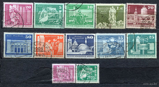 Архитектура Берлина. Стандарт. ГДР. 1980. Серия 12 марок.