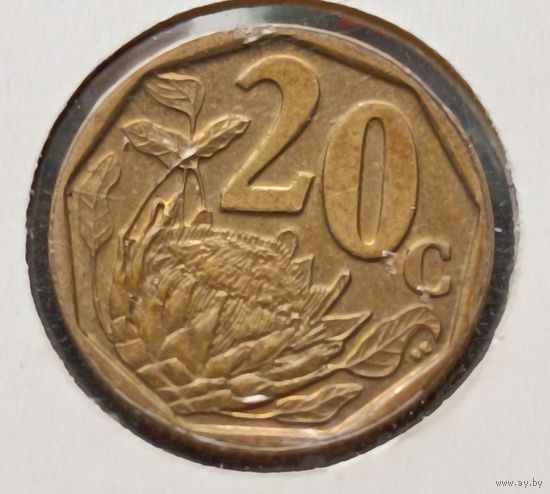 ЮАР. 20 центов 2008 года. (*).