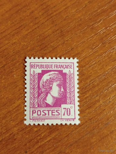 1944-45 Франция колония Алжир Французский Комитет Национального Освобождения Марианна чистая клей MNH** (5-2)