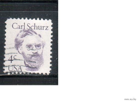 США-1983, (Мих.1632) , гаш. , Стандарт, Личности, Политик(одиночка),