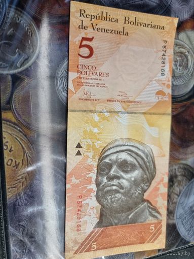 Венесуэла 5 боливар  2011 (UNC)
