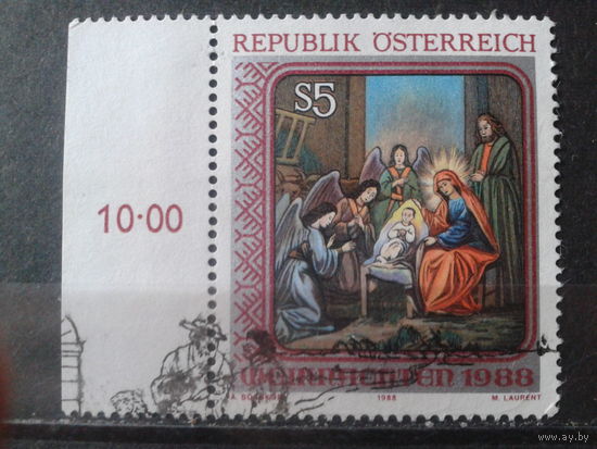Австрия 1988 Рождество, живопись