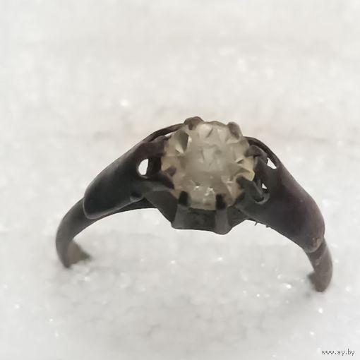 Перстень старинный со вставкой  (8)