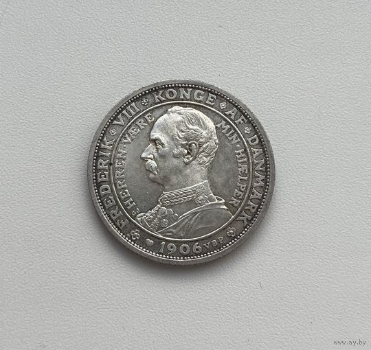 ДАНИЯ  2 кроны1906 г.