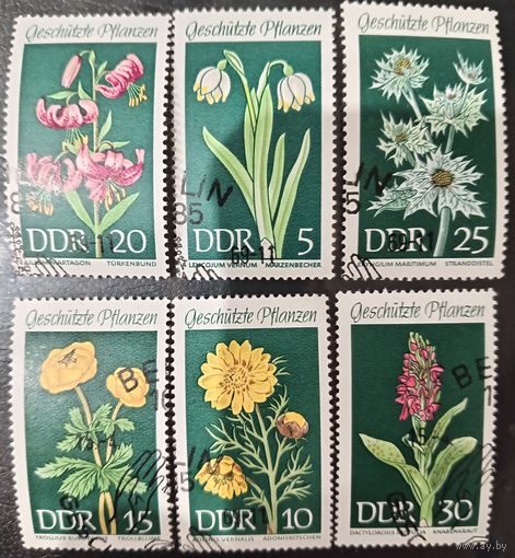ГДР 1985. Флора. Цветы. Полная серия