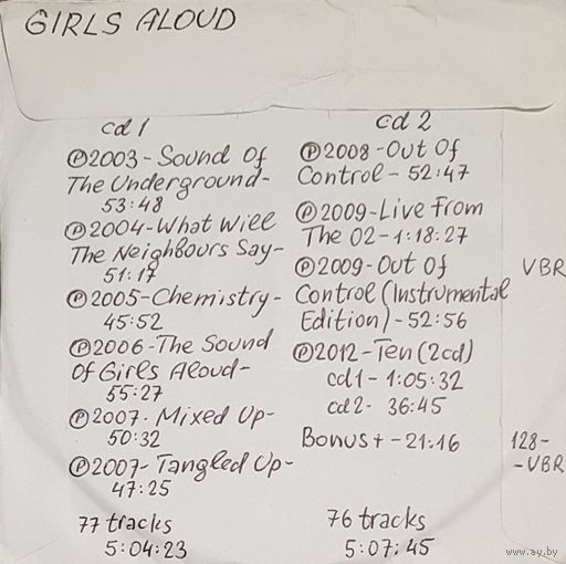 CD MP3 дискография GIRLS ALOUD - 2 CD