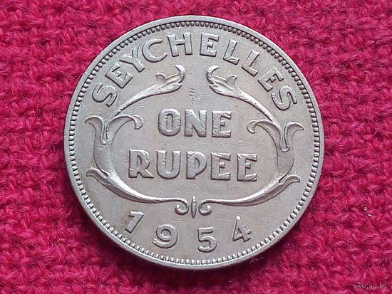 Сейшельские острова ( Сейшелы ) 1 рупия 1954 г.