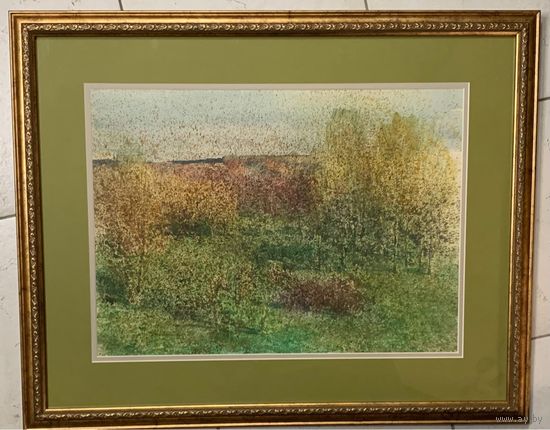 Казаков Б.И "Весна", 1995г. Акварель. Размер 48х36 см.