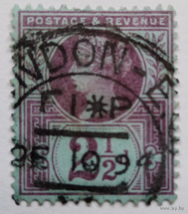 Англия 1887 г. 2,5 пенни