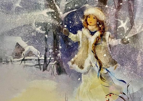 Открытка чистая 10х15 см. Художница Екатерина Бабок