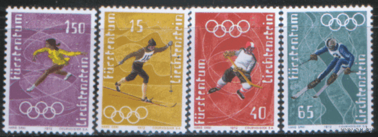 ЛИХТ. М. 551/54. 1971. Олимпийские игры в Саппоро. ЧиСт.